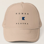 Homer Alaska Alpha Dive Flag Trucker Pet (Voorkant)