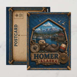 Homer Alaska Ansichtkaart Reizen Vintage Briefkaart