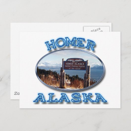 HOMER, ALASKA BRIEFKAART (Voorkant / Achterkant)