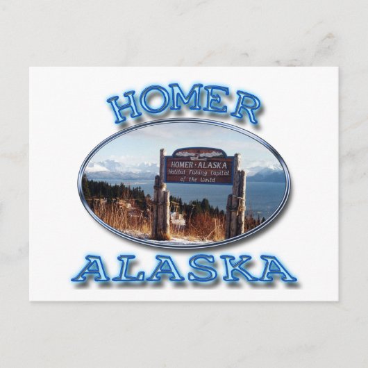 HOMER, ALASKA BRIEFKAART (Voorkant)