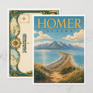 Homer Alaska Homer Spit GeoSaga Briefkaart