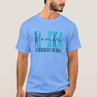 Homer Alaska Ijs Blauw T-shirt