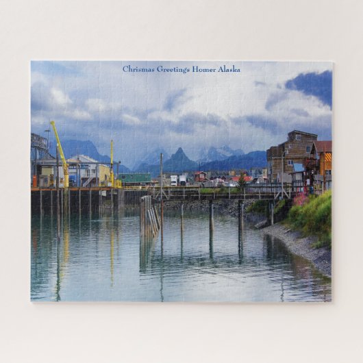 Homer Alaska Kerstgroeten Legpuzzel (Horizontaal)
