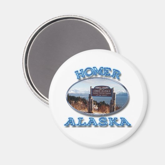 HOMER, ALASKA MAGNEET (Voorkant / Achterkant)