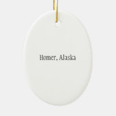 Homer, Alaska-versiering Keramisch Ornament (Achterkant)