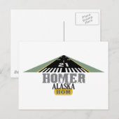 Homer Alaska - Vliegveld Runway Briefkaart (Voorkant / Achterkant)