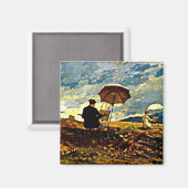 Homer: Artiesten ketsen in de Witte bergen Magneet (Voorkant / Achterkant)