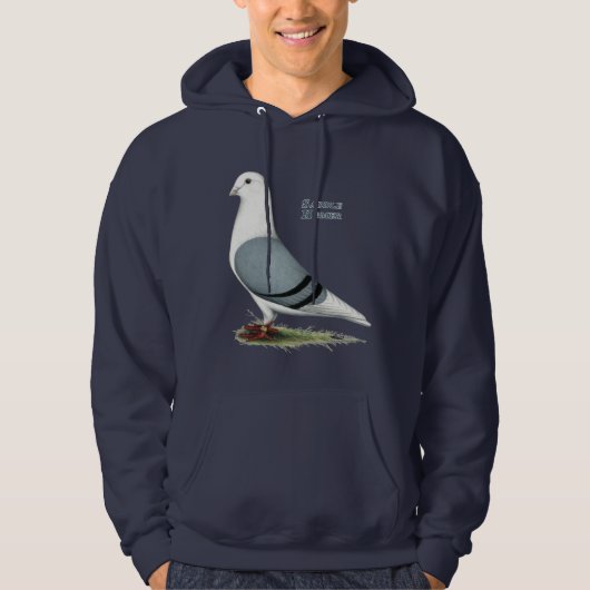 Homer Blue Saddle Hoodie (Voorkant)