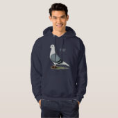 Homer Blue Saddle Hoodie (Voorkant volledig)