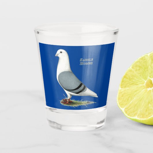 Homer Blue Saddle Shot Glas (Voorkant)