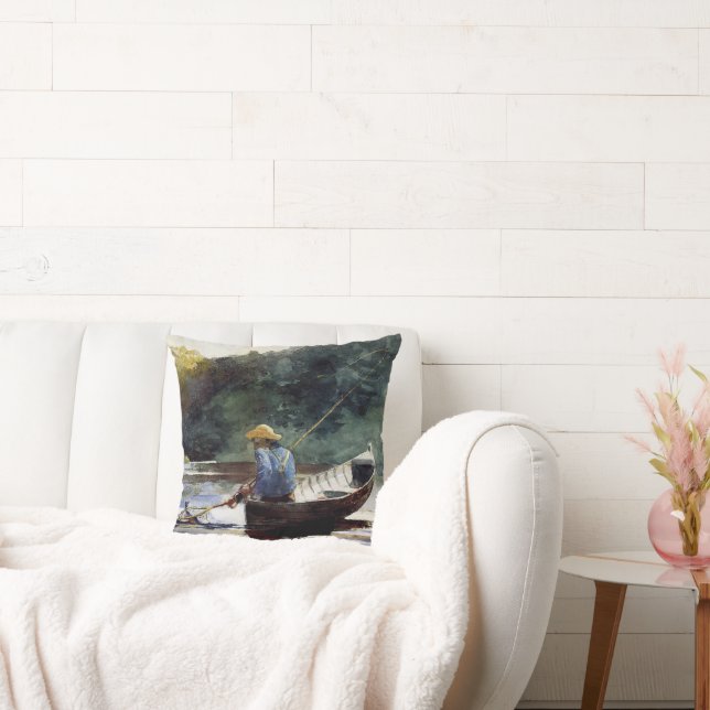 Homer - Boy Vist, populair schilderij, Kussen (Bank)