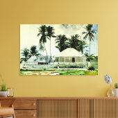 Homer - Cabins, Nassau Canvas Afdruk (Insitu (Woonkamer))