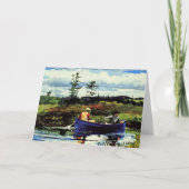 Homer - de blauwe boot, kaart (Voorkant)