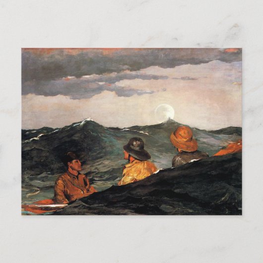 Homer - De maan kussen Briefkaart (Voorkant)