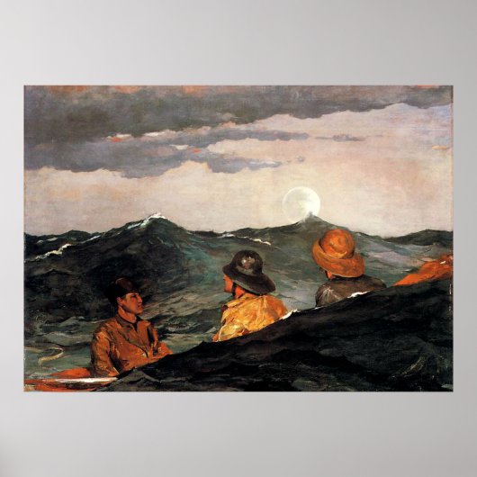 Homer - De maan kussen Poster (Voorkant)