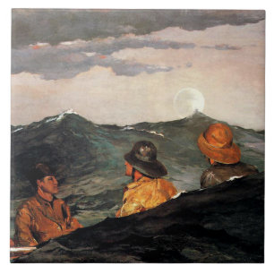 Homer - De maan kussen Tegeltje