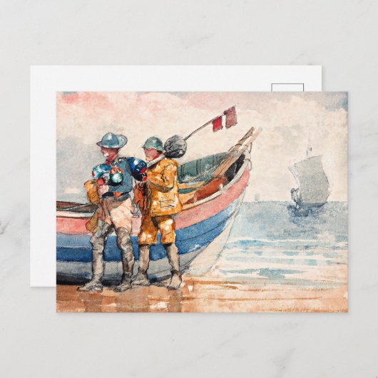 Homer - De terugkeer, beeldende kunst, Briefkaart (Voorkant / Achterkant)