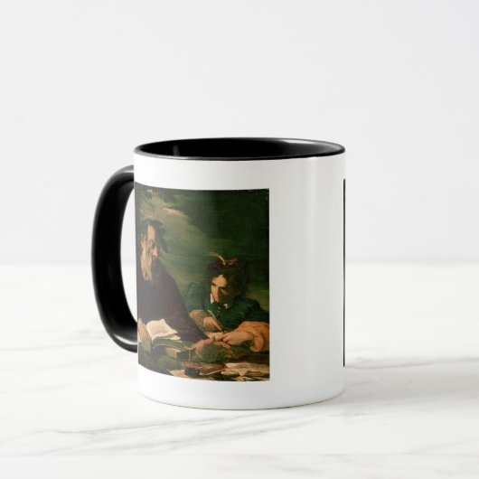 Homer Dictate zijn gedicht Mok (Voorkant links)