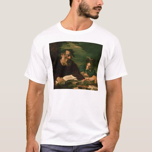 Homer Dictate zijn gedicht T-shirt (Voorkant)