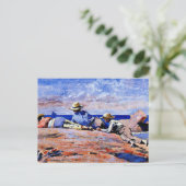 Homer - Drie jongens op de kust Briefkaart (Staand voorkant)