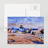 Homer - Drie jongens op de kust Briefkaart (Voorkant / Achterkant)
