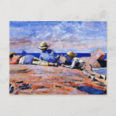 Homer - Drie jongens op de kust Briefkaart (Voorkant)