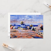 Homer - Drie jongens op de kust Kaart (Voorkant / Achterkant in situ)