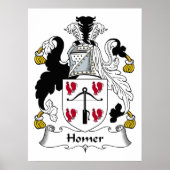 Homer Family Crest Poster (Voorkant)