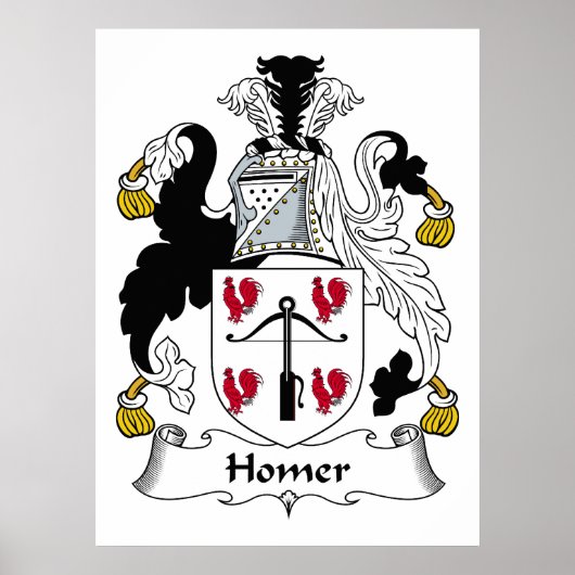 Homer Family Crest Poster (Voorkant)