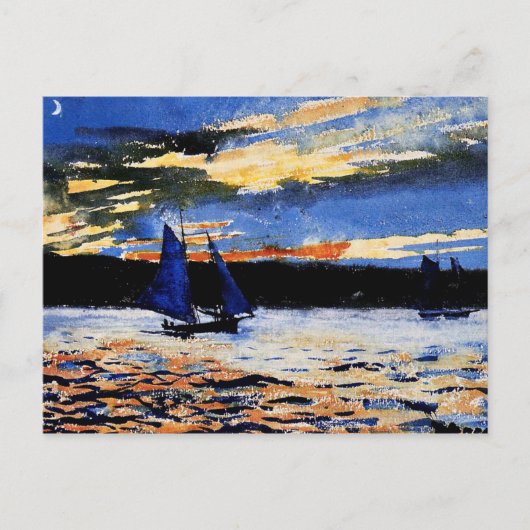 Homer - Gloucester Sunset Briefkaart (Voorkant)