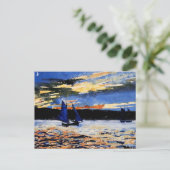 Homer - Gloucester Sunset Briefkaart (Staand voorkant)