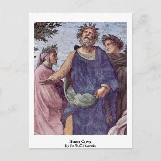 Homer Group by Raffaello Sanzio Briefkaart (Voorkant)