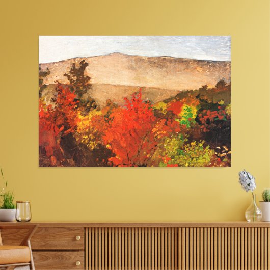 Homer - Herfst Boomtoppen, beroemd schilderij Canvas Afdruk (Insitu (Woonkamer))