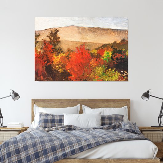 Homer - Herfst Boomtoppen, beroemd schilderij Canvas Afdruk (Insitu (Slaapkamer))