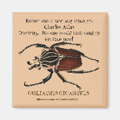 "Homer, het Goliath Beetle" Magneet (Voorkant)