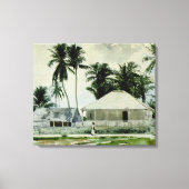 Homer - Hutten, Nassau Canvas Afdruk (Voorkant)