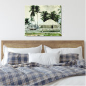 Homer - Hutten, Nassau Canvas Afdruk (Insitu (Slaapkamer))