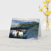 Homer - Indiaans dorp, Adirondacks, Kaart (Gele Bloem)