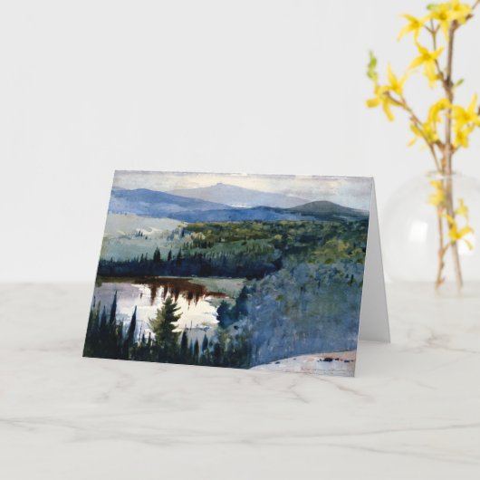 Homer - Indiaans dorp, Adirondacks, Kaart (Gele Bloem)