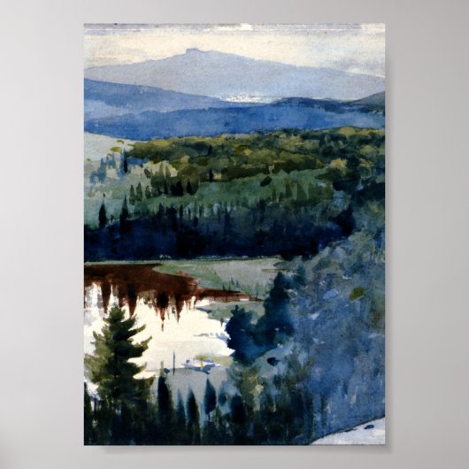 Homer - Indiaans dorp, Adirondacks Poster (Voorkant)