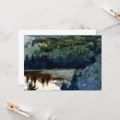 Homer - Indiaas dorp, Adirondacks Kaart (Voorkant / Achterkant in situ)