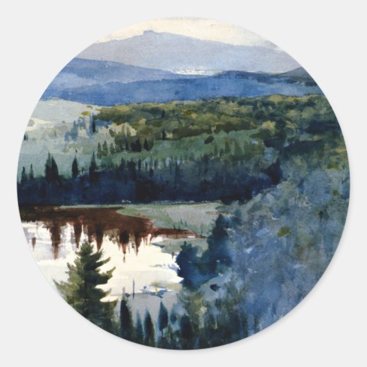 Homer - Indiaas dorp, Adirondacks Ronde Sticker (Voorkant)