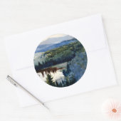 Homer - Indiaas dorp, Adirondacks Ronde Sticker (Envelop)