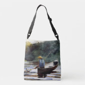 Homer - Jongen vist Crossbody Tas (Achterkant)