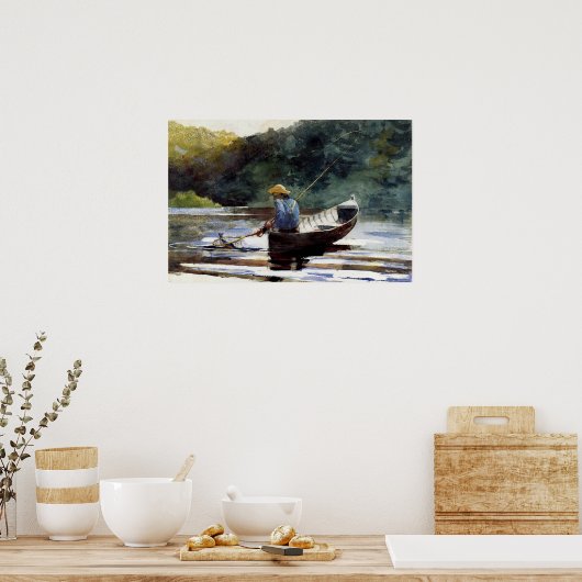 Homer - Jongen vist Poster (Keuken)