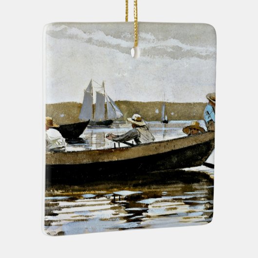 Homer - Jongens in een Dory Keramisch Ornament (Rechts)