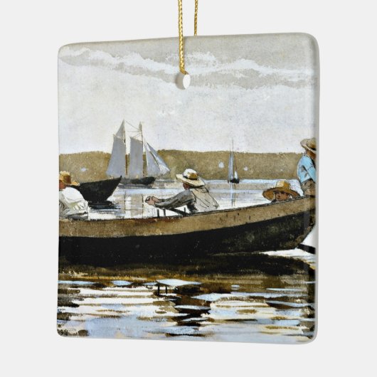 Homer - Jongens in een Dory Keramisch Ornament (Links)