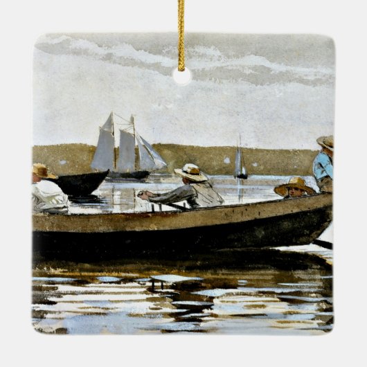 Homer - Jongens in een Dory Keramisch Ornament (Achterkant)