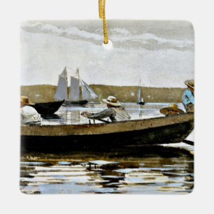 Homer - Jongens in een Dory Keramisch Ornament