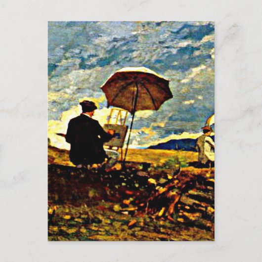 Homer: Kunstenaars schetsen in de Witte Bergen Briefkaart (Voorkant)